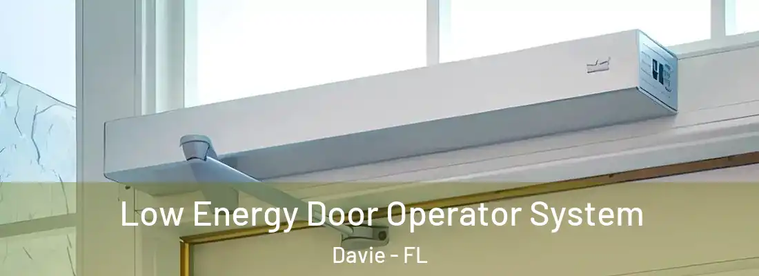 Low Energy Door Operator System Davie - FL